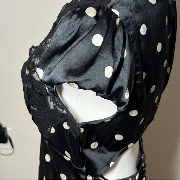 FREE PEOPLE Butterfly Babe Black Maxi Dress M - Picture 9 of 14